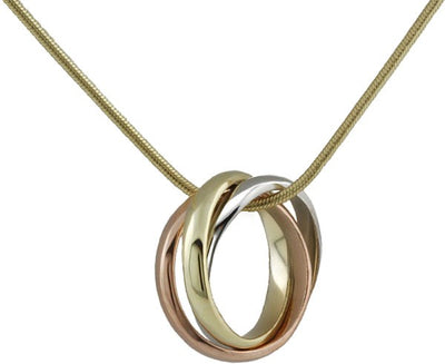 Rolling Pendant Tricolor Gold WITHOUT chain