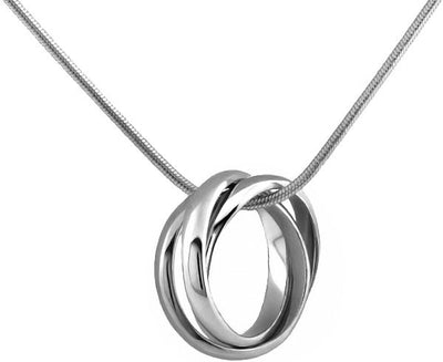 Rolling Pendant White Gold w/chain