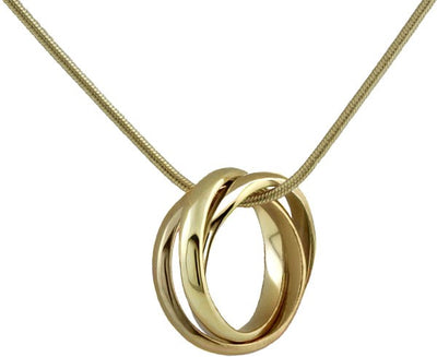 Rolling Pendant Yellow Gold w/chain